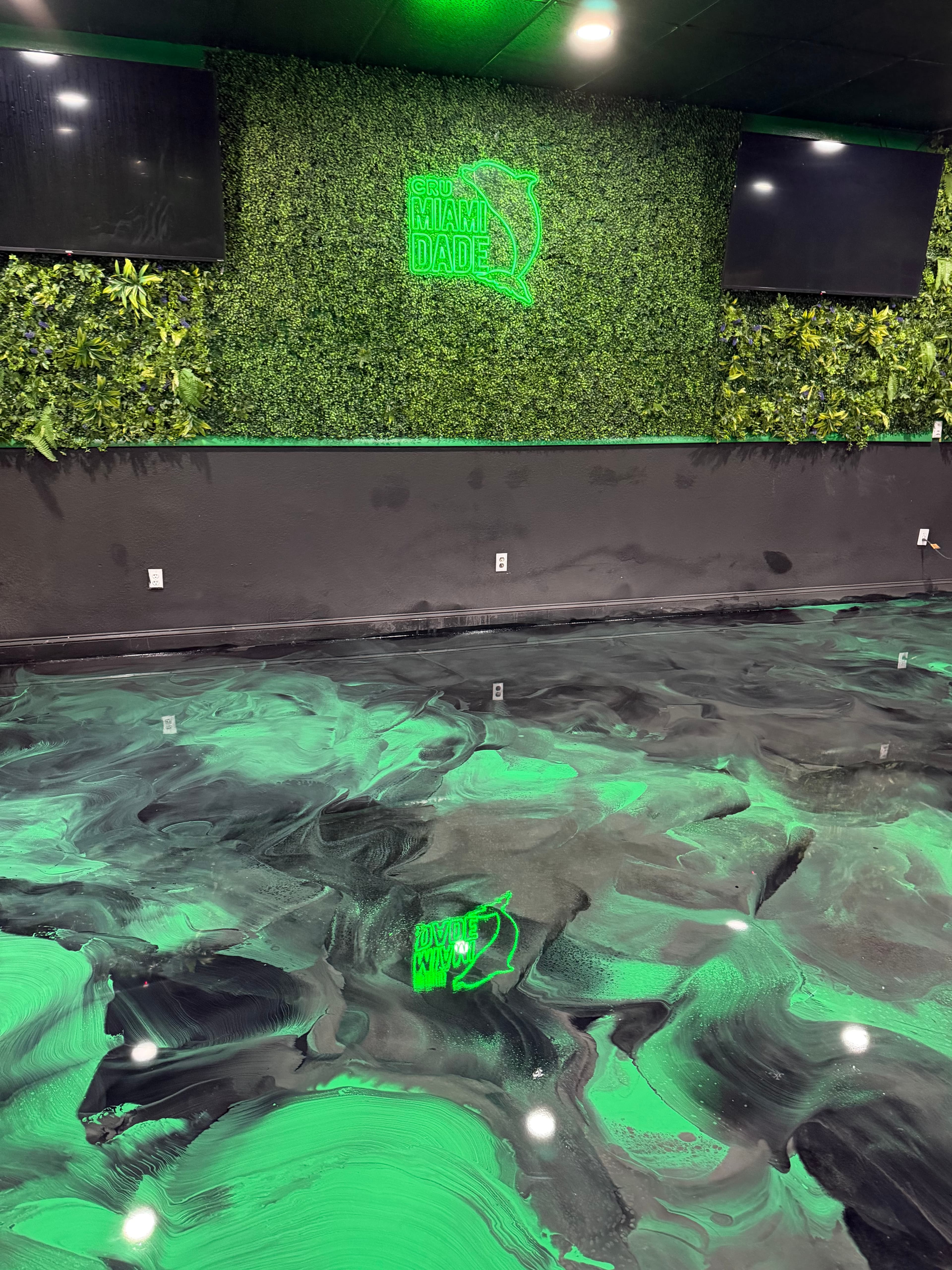 Epoxy floor installation by Trueline Epoxy